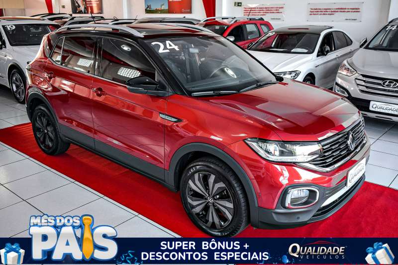 T-CROSS HIGHLINE 250TSI AT 2024 C/ TETO SOLAR *DE R$154.900,00 POR R$148.900,00*