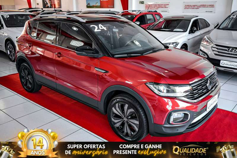 T-CROSS HIGHLINE 250TSI AT 2024 C/ TETO SOLAR *DE R$154.900,00 POR R$148.900,00*