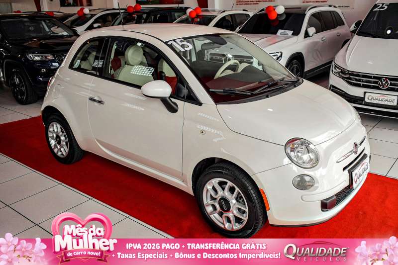 FIAT 500 CULT 1.4 AT 2015 *DE R$66.900,00 POR R$62.900,00*
